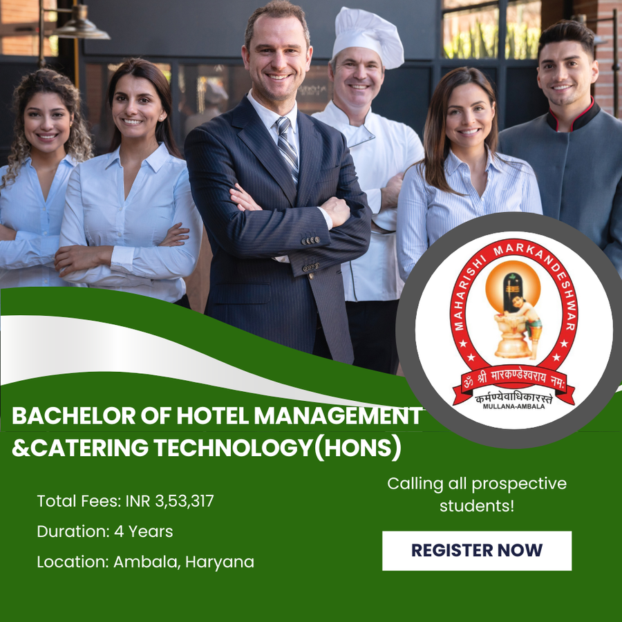 Bachelor of Hotel Management & Catering Technology at Maharishi Markandeshwar (Deemed To Be University), Haryana - Other